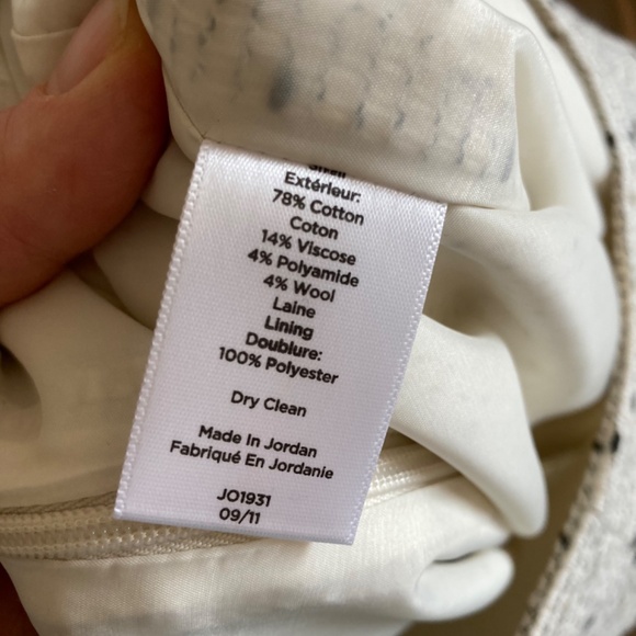 Talbots Women’s 14W Pencil Skirt, black and white confetti - Picture 8 of 8